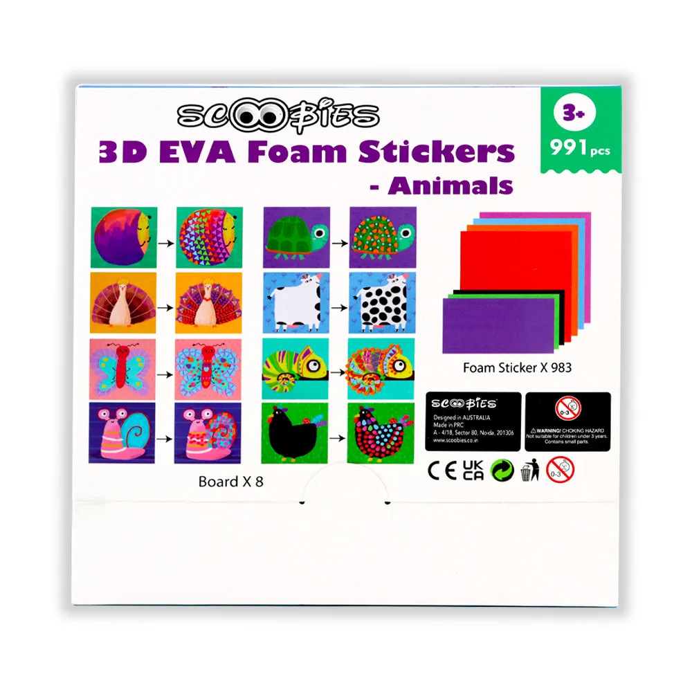 3D EVA Foam Stickers - Animals