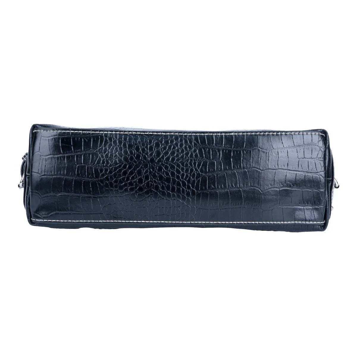 A New Approach Croc Hobo Bags Leather Black Colour For Women