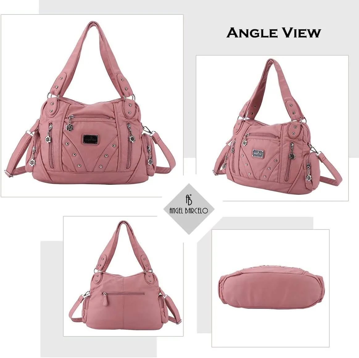 Angel Barcelo Hobo Bag for Women Crossbody Purse and Handbags Ladies Shoulder Bags