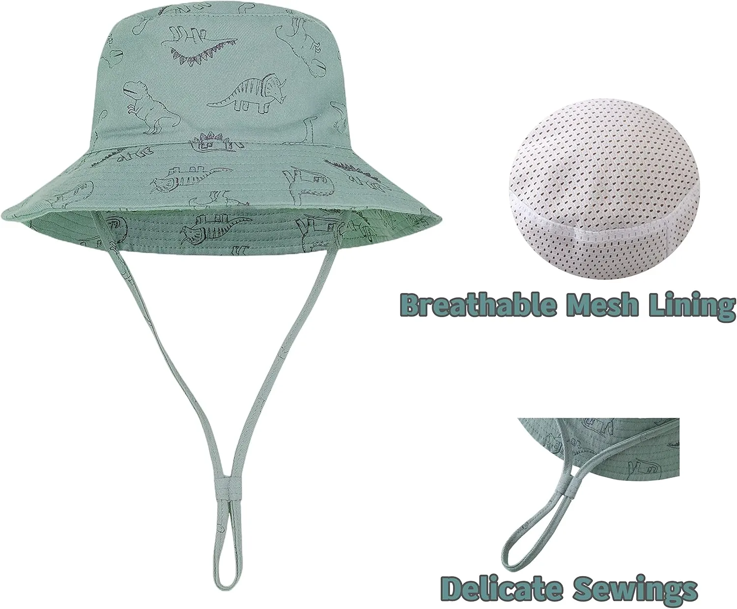 Baby Sun Hat Toddler Summer Hats UPF 50  Baby Bucket Hat Protective Bucket hat Kids Beach Hats for Baby Boy Girl