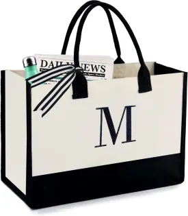 BeeGreen Personalized-Tote-Bag-for Women Mom Teacher Friends Sister Gift Bags with Comestic Bag