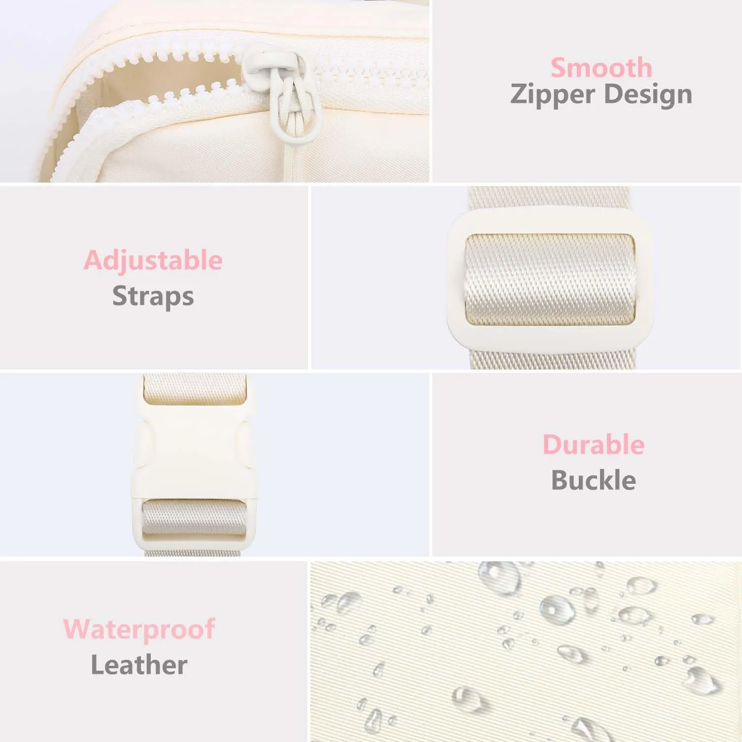 Belt Crossbody Bag for Girls Women - girls fanny pack ages 8-12 Teen Birthday Gifts Small Waist Packs Trendy Kids Fanny Pack K, Beige