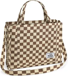 BINSUNS Corduroy Tote Bag for Women Small Satchel Bag Mini Tote Bag Aesthetic Crossbody Handbag - School Work Travel Shopping