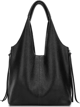 Blofinche Genuine Leather Hobo Bag for Women Large Slouchy Tote Purse Soft Real Shoulder Handbag Satchel for Laptop Work Lady