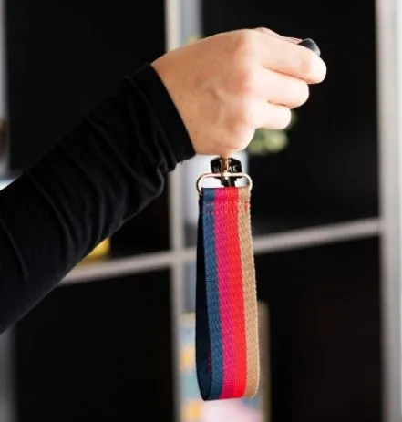 Bright Stripe Wristlet Strap