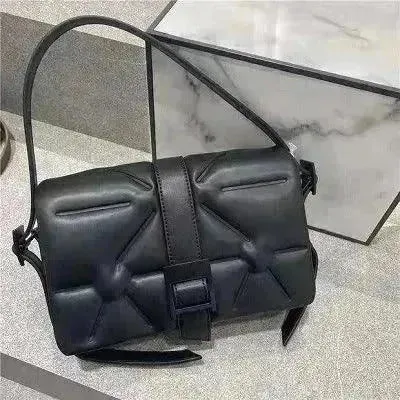Business Commute Embossed Diamond Stripe Under arm Shoulder Handbag
