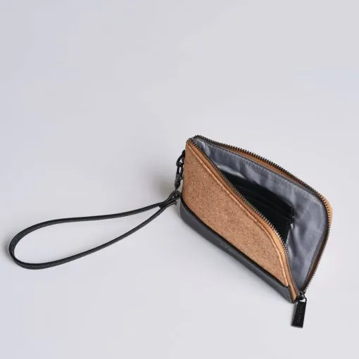 Cameron Cork Wristlet - Midnight w Cork