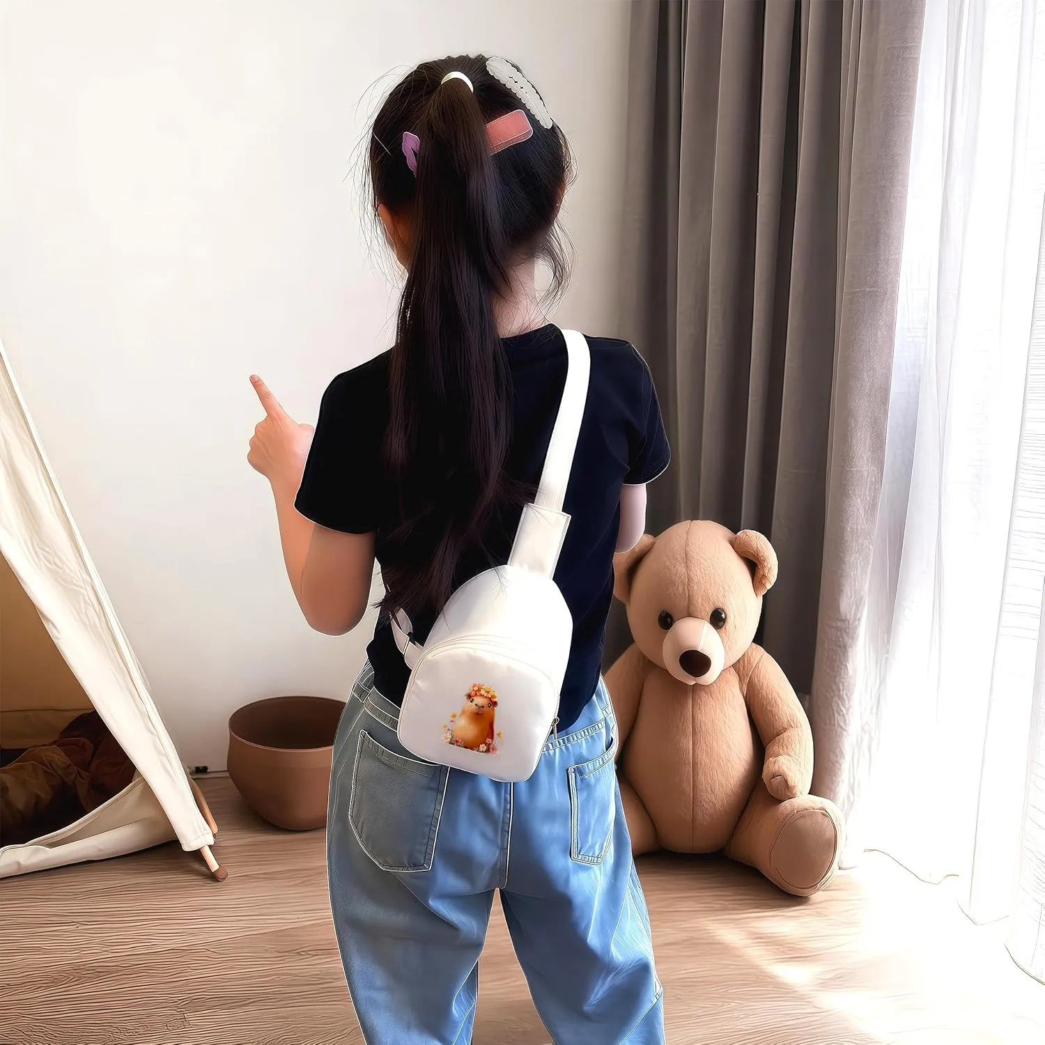 Capybara Mini Sling Bag, Crossbody Bag, Toddler Purse For Kids Girl, Birthday Gift For 4 5 6 7 8 9 10 11 12 Year Old Gifts For Daughter, Granddaughter, Sister, Niece!