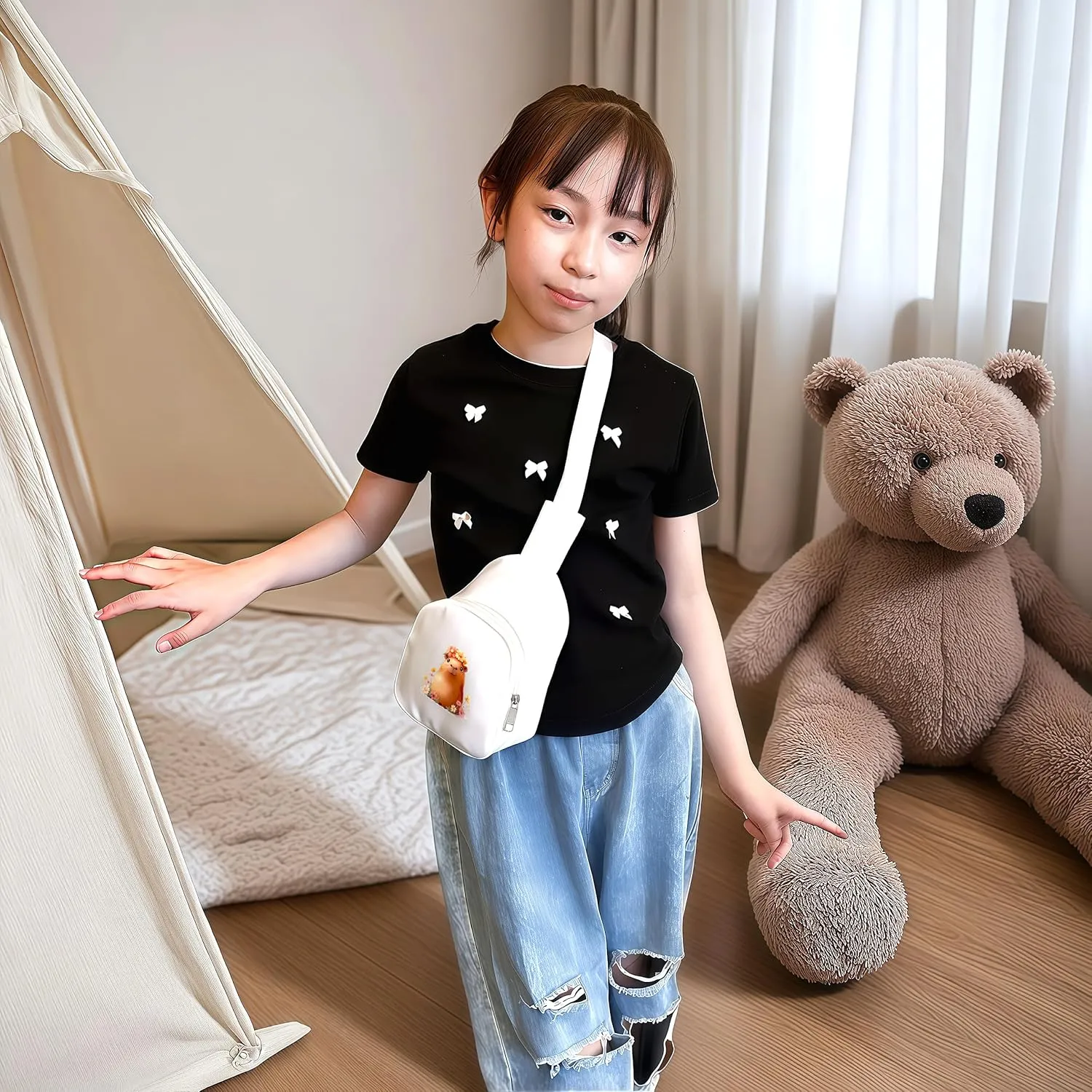 Capybara Mini Sling Bag, Crossbody Bag, Toddler Purse For Kids Girl, Birthday Gift For 4 5 6 7 8 9 10 11 12 Year Old Gifts For Daughter, Granddaughter, Sister, Niece!