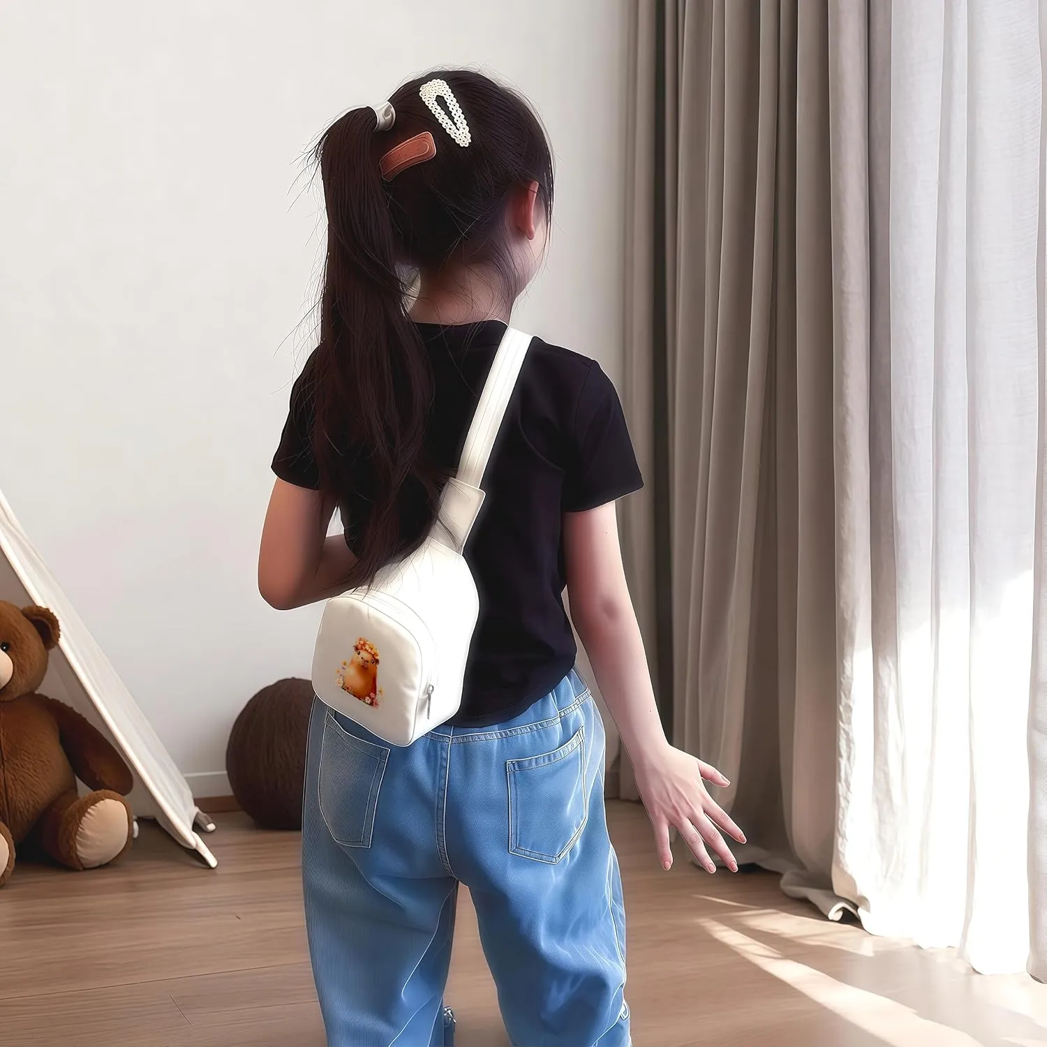 Capybara Mini Sling Bag, Crossbody Bag, Toddler Purse For Kids Girl, Birthday Gift For 4 5 6 7 8 9 10 11 12 Year Old Gifts For Daughter, Granddaughter, Sister, Niece!