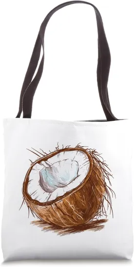 Cartoon Coconut I Kids Coconut Tote Bag