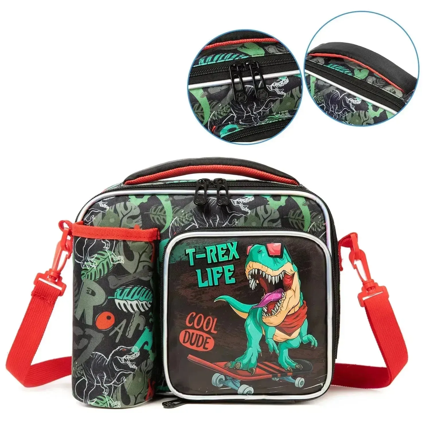 Cartoon Themed Insulated Lunch Bag
