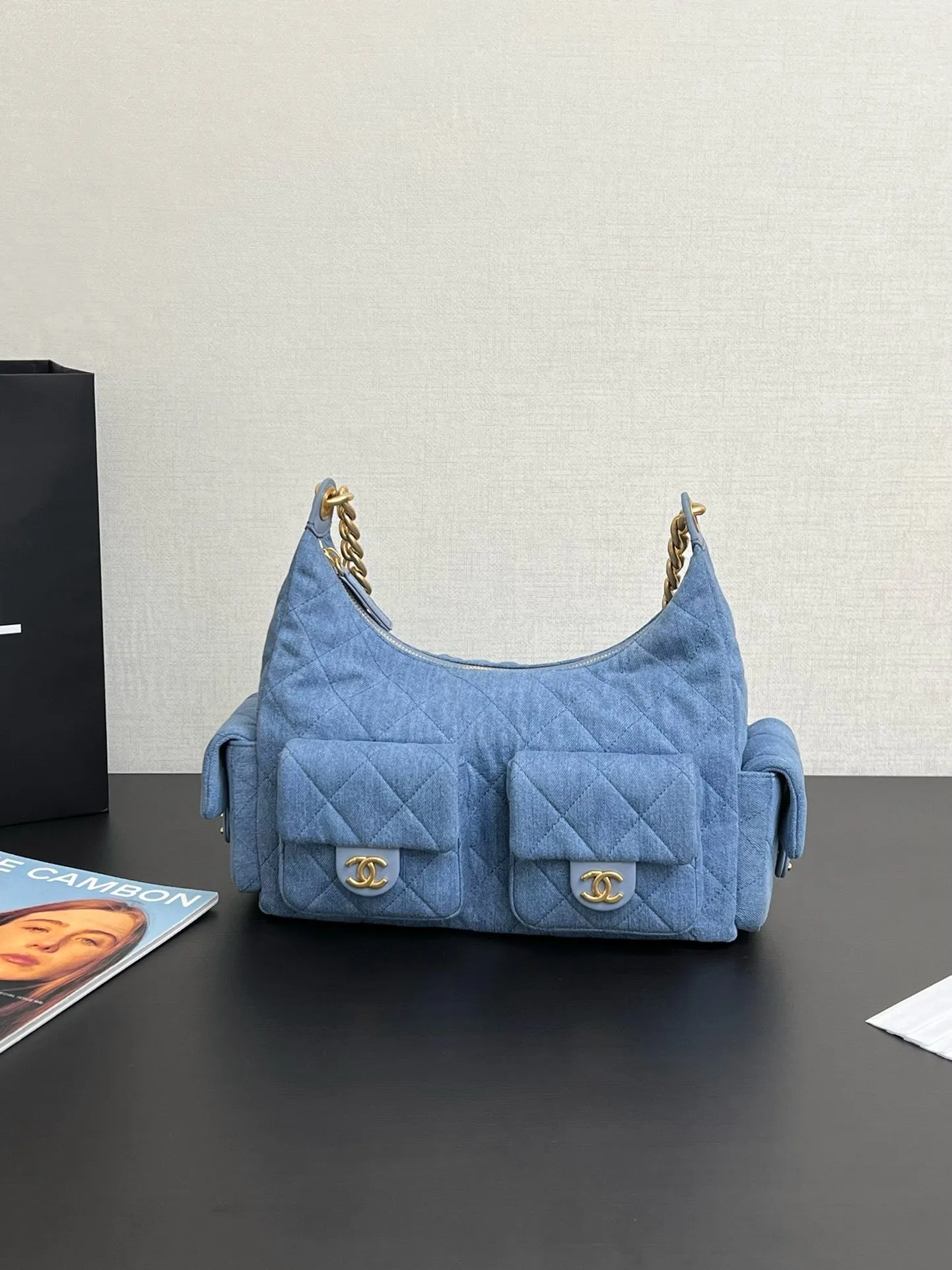 CC1066 Large Hobo Bag / HIGHEST QUALITY VERSION / 8.7 x 12.2 x 5.9in