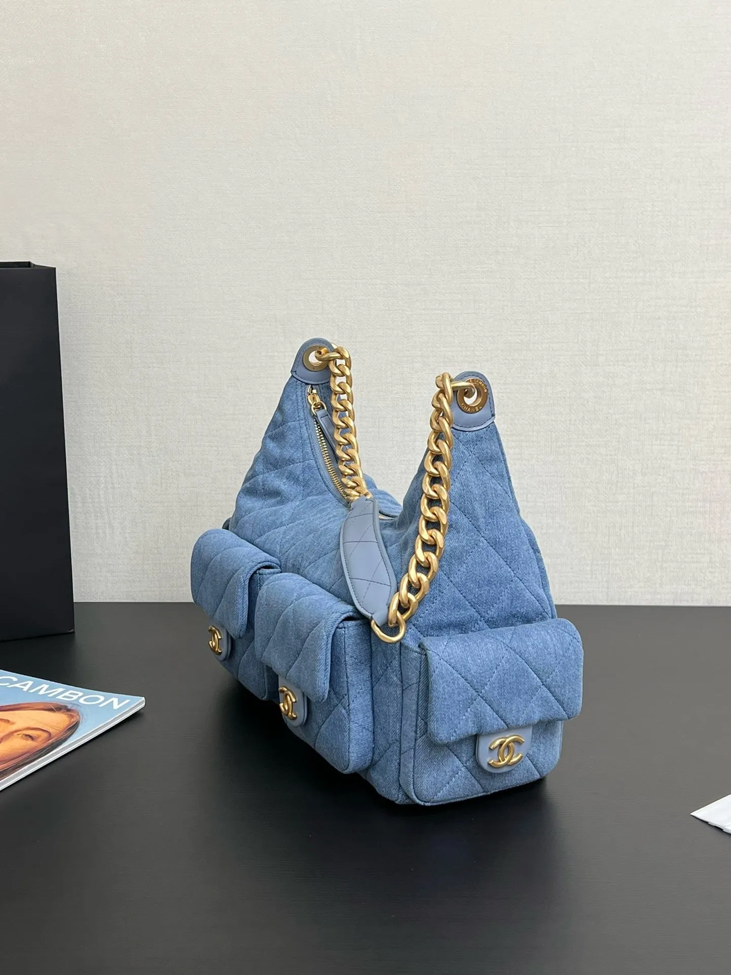 CC1066 Large Hobo Bag / HIGHEST QUALITY VERSION / 8.7 x 12.2 x 5.9in