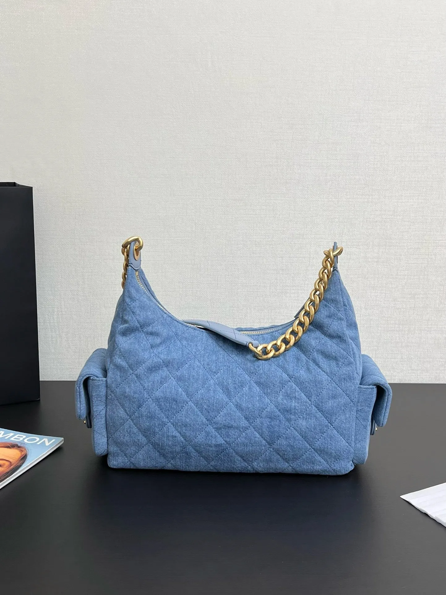 CC1066 Large Hobo Bag / HIGHEST QUALITY VERSION / 8.7 x 12.2 x 5.9in