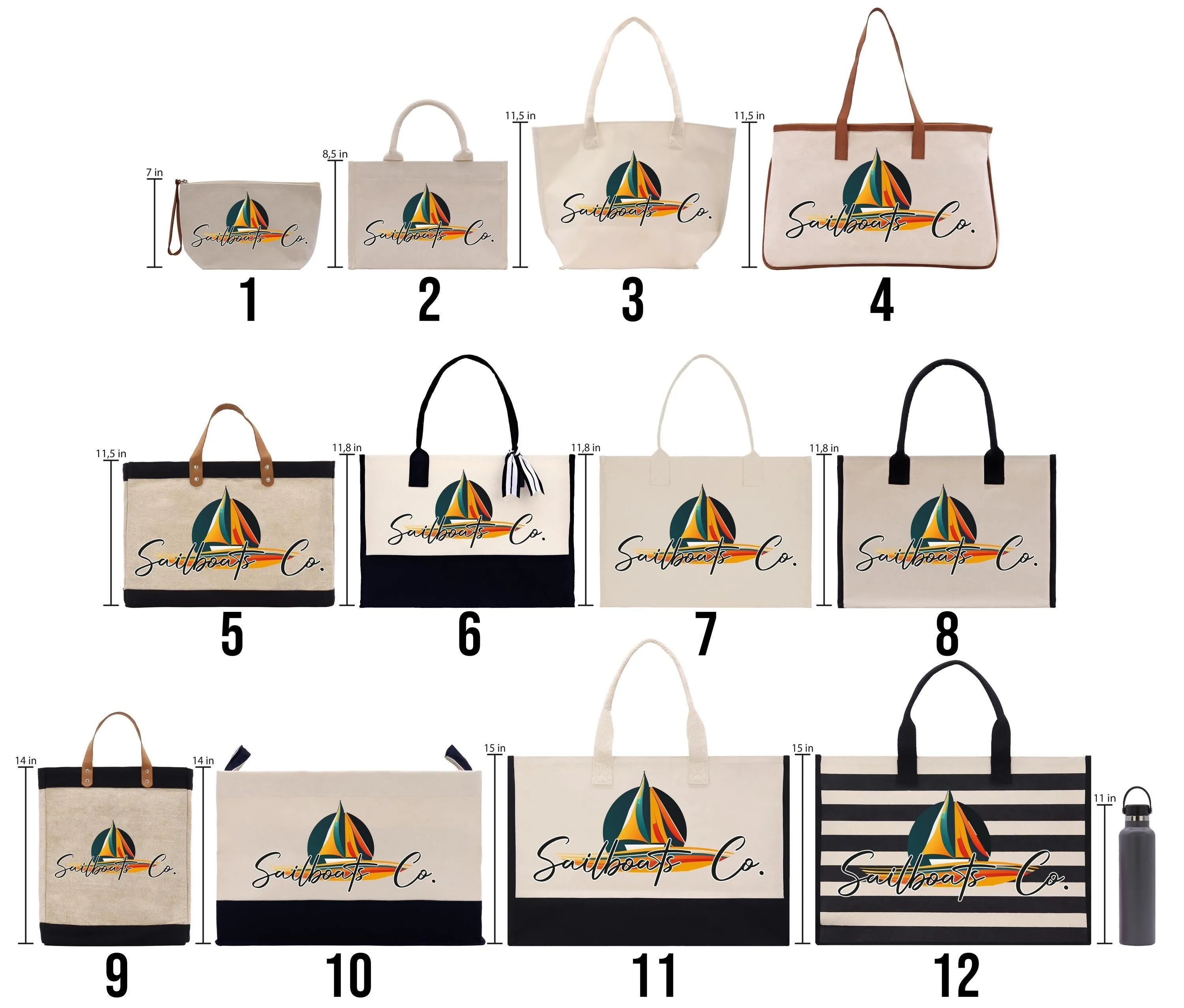 Chic Cotton Canvas Beach Tote Bag Multipurpose Tote Weekender Tote Gift for Her Outdoor Tote Vacation Tote Large Beach Bag (CHCT1002)