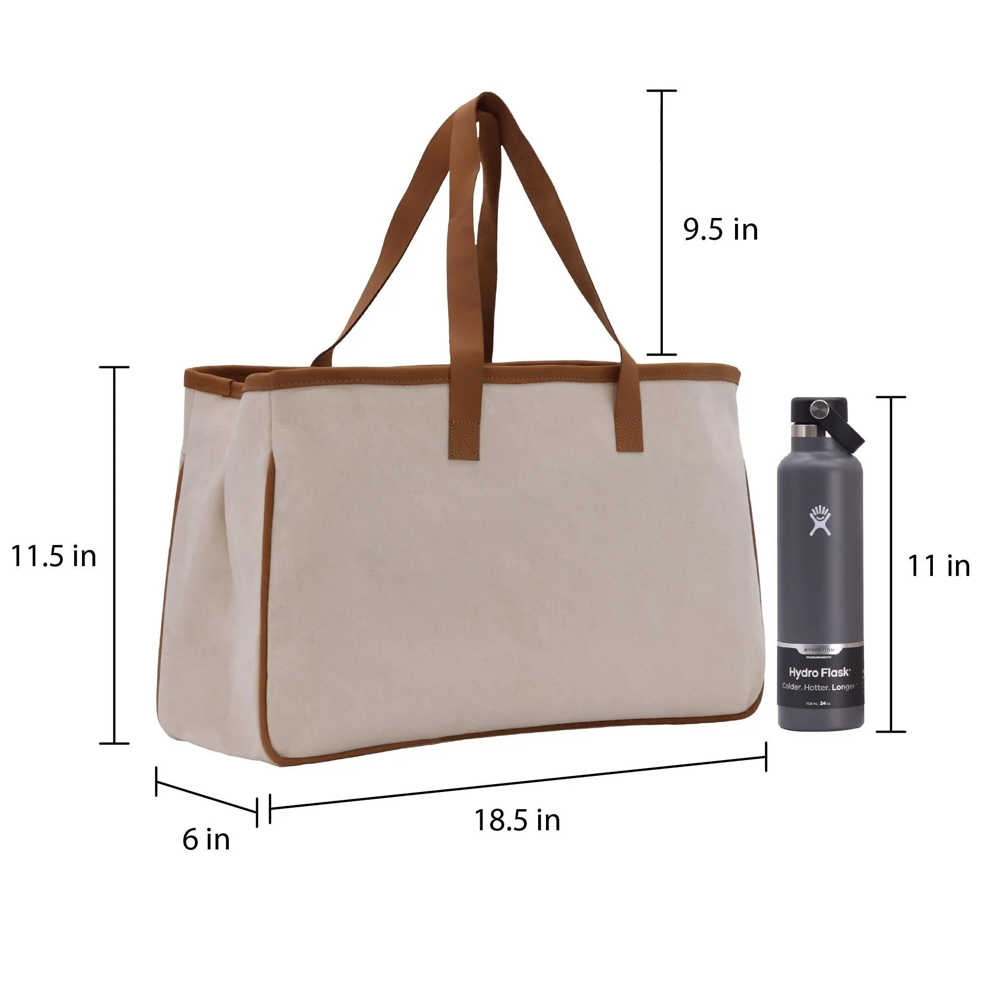 Chic Cotton Canvas Beach Tote Bag Multipurpose Tote Weekender Tote Gift for Her Outdoor Tote Vacation Tote Large Beach Bag (CHCT1002)