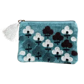 Chloe & Lex Pouch: Blue Flowers