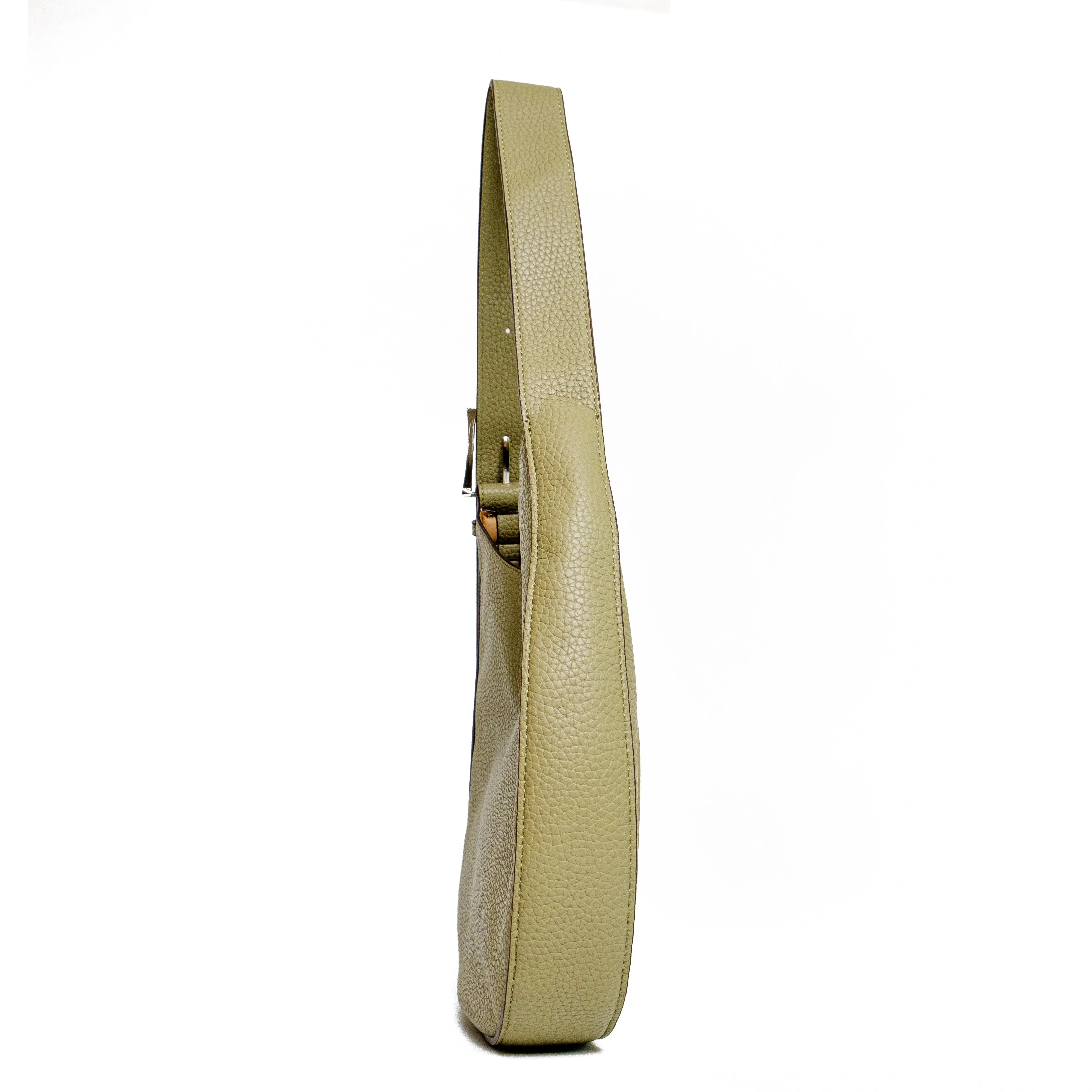 Chokore Round Hobo Bag with Shoulder Belt (Green)