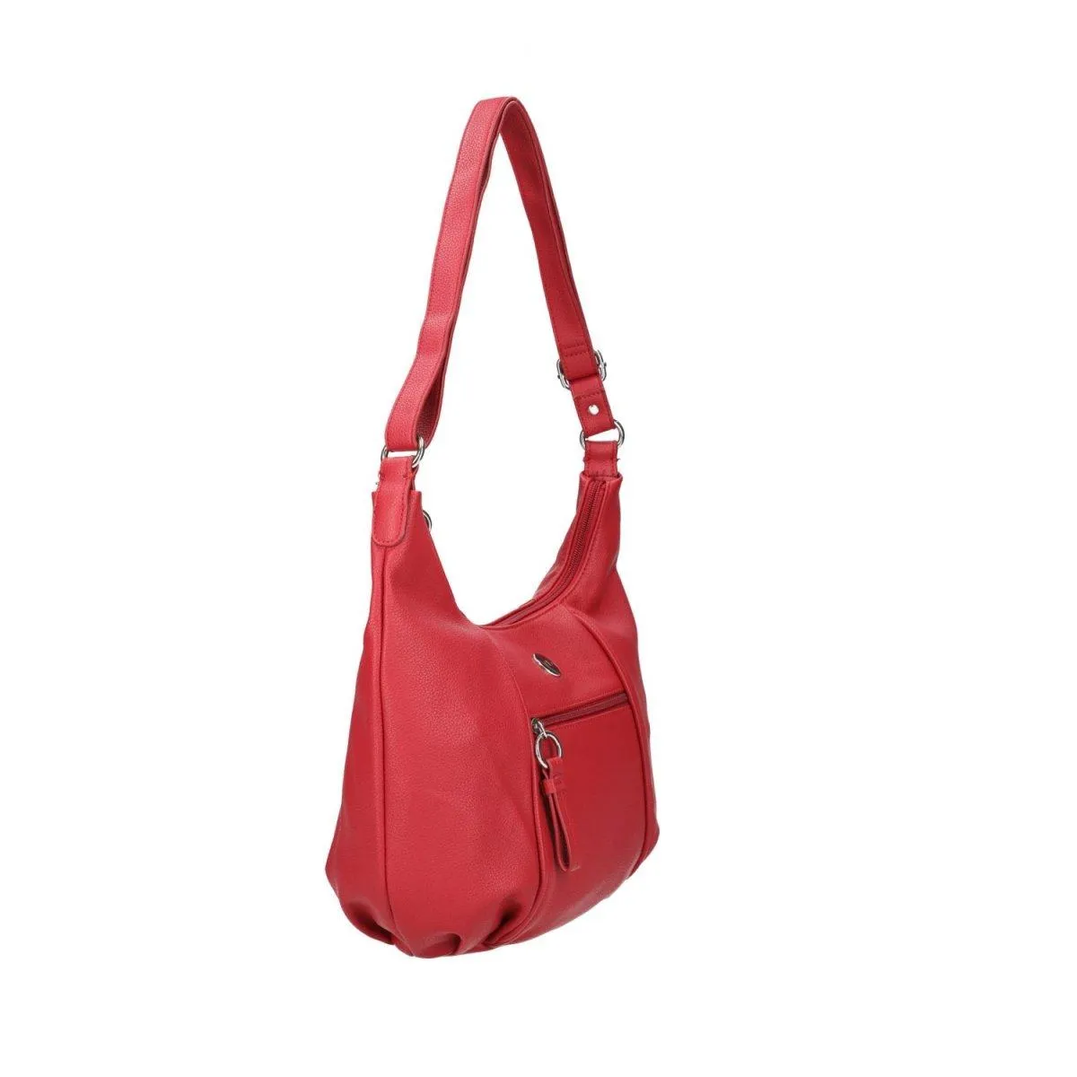 Debenhams The Collection Pebble Shoulder Bags Leather Red Colour For Women
