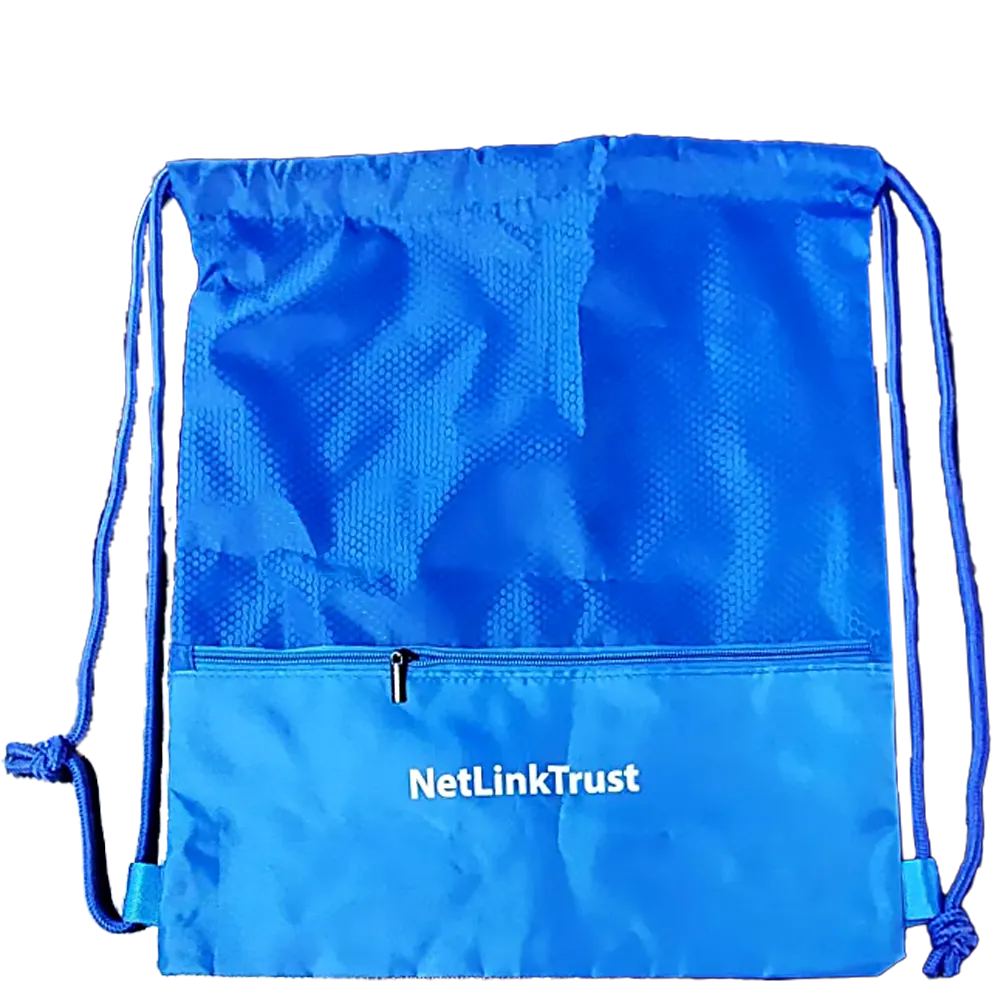 Drawstring Bag with Zipper