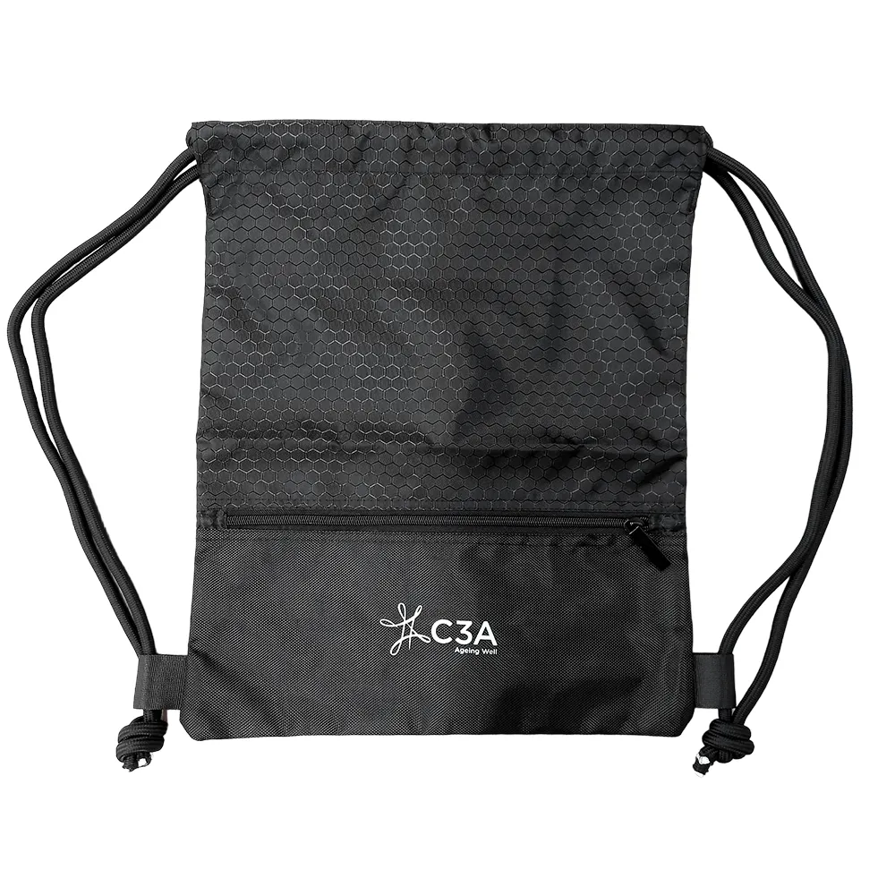 Drawstring Bag with Zipper