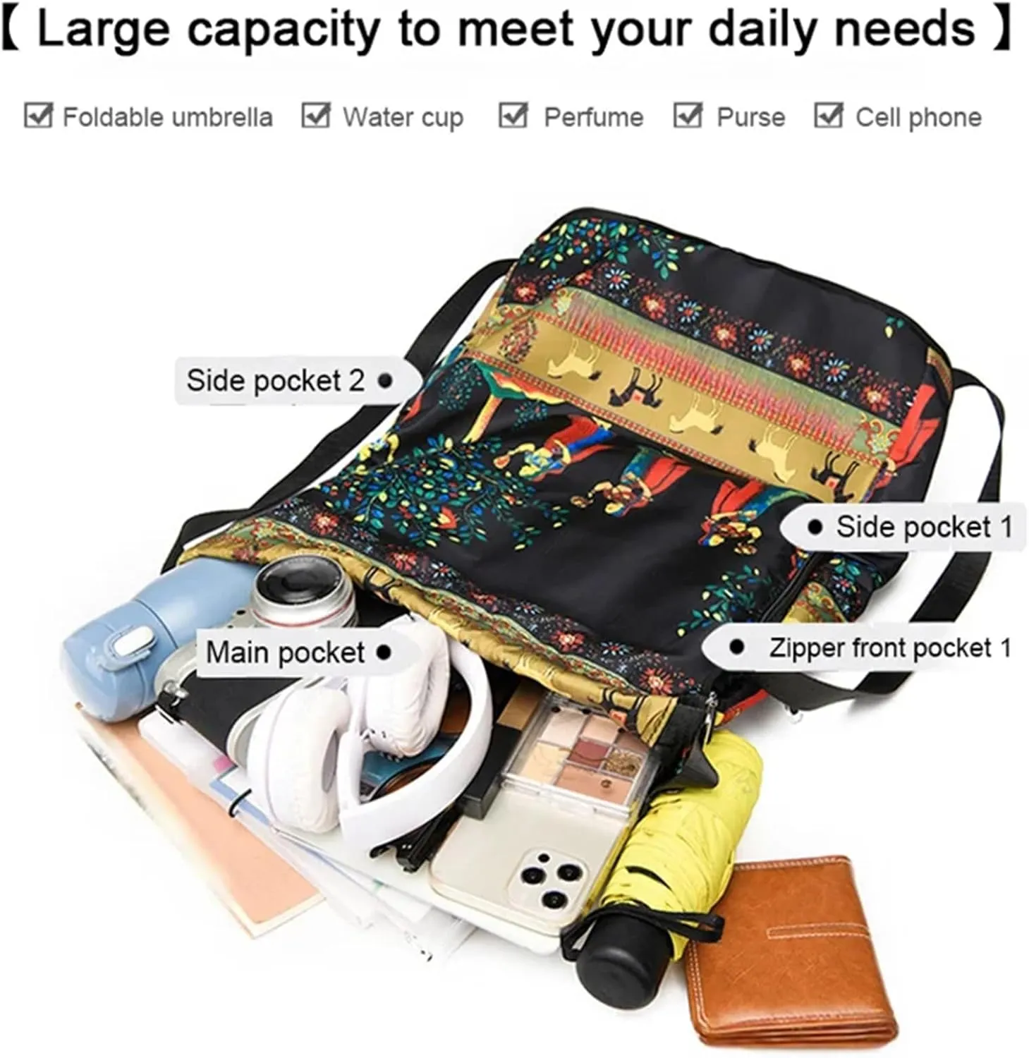 Drawstring Foldable Large Capacity Dry-wet Separation Travel Sports Backpack, Drawstring Backpack Gym Bag for Women Men (D)
