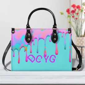 DRIP Pink,Turquoise & Turquoise Multiple Sizes Upgraded Luxury Women PU Leather Handbag