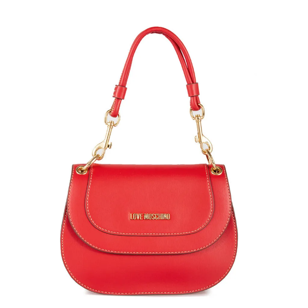 Elegant Polyurethane Handbag with Versatile Carrying Options