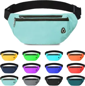 Fanny Pack for Women Men,Crossbody Fanny Pack Water Resistant Sports Waist Bag Pack, Belt Bag for Travel Hiking Running