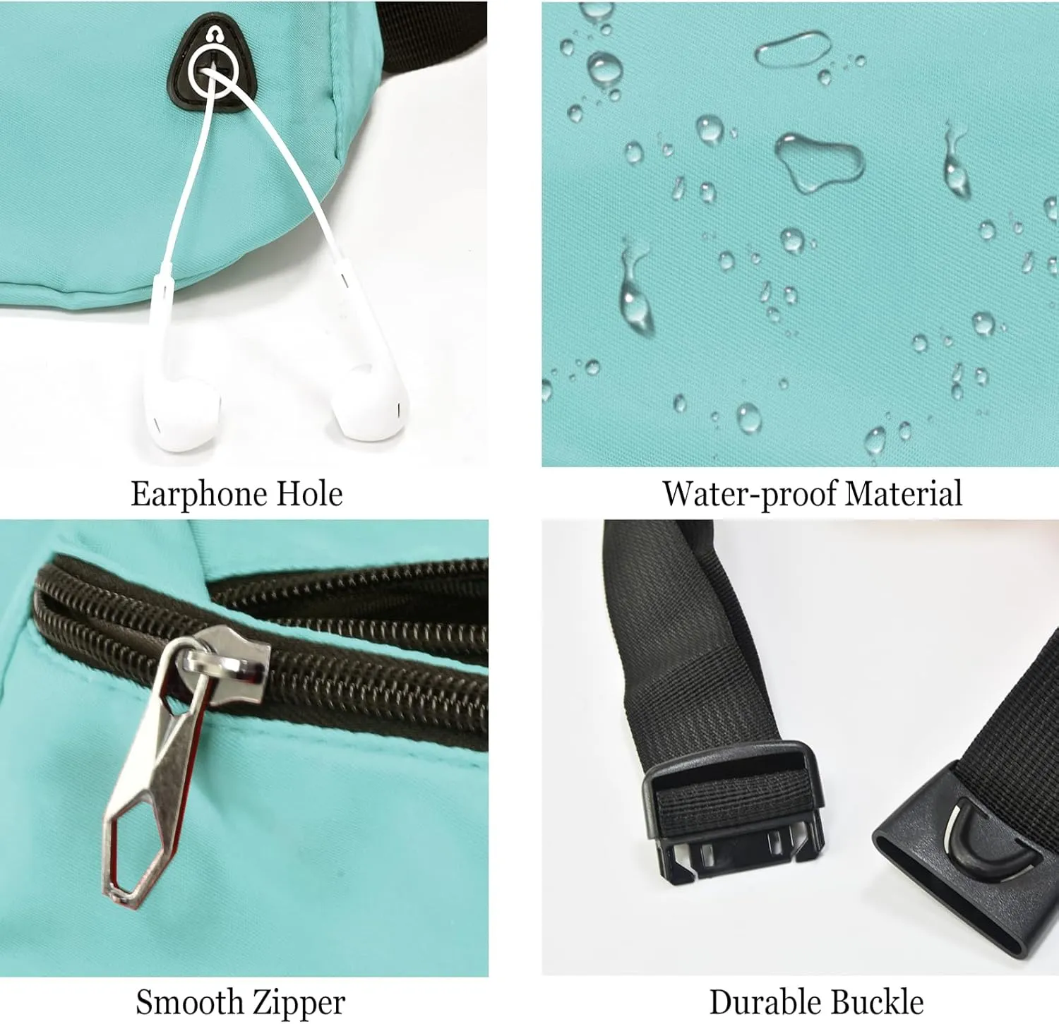 Fanny Pack for Women Men,Crossbody Fanny Pack Water Resistant Sports Waist Bag Pack, Belt Bag for Travel Hiking Running