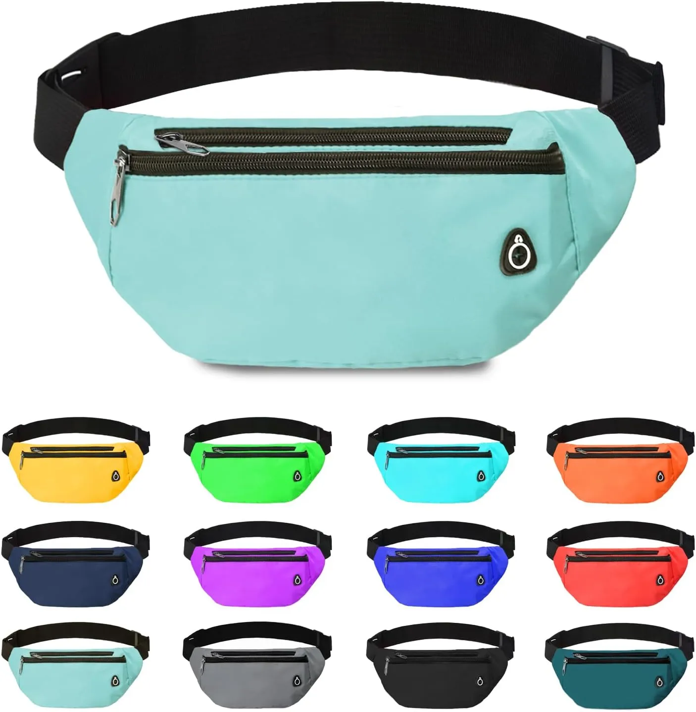 Fanny Pack for Women Men,Crossbody Fanny Pack Water Resistant Sports Waist Bag Pack, Belt Bag for Travel Hiking Running