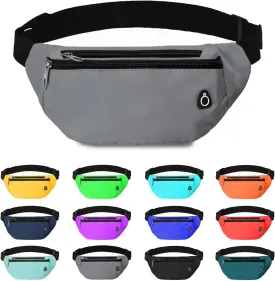 Fanny Pack for Women Men,Crossbody Fanny Pack Water Resistant Sports Waist Bag Pack, Belt Bag for Travel Hiking Running