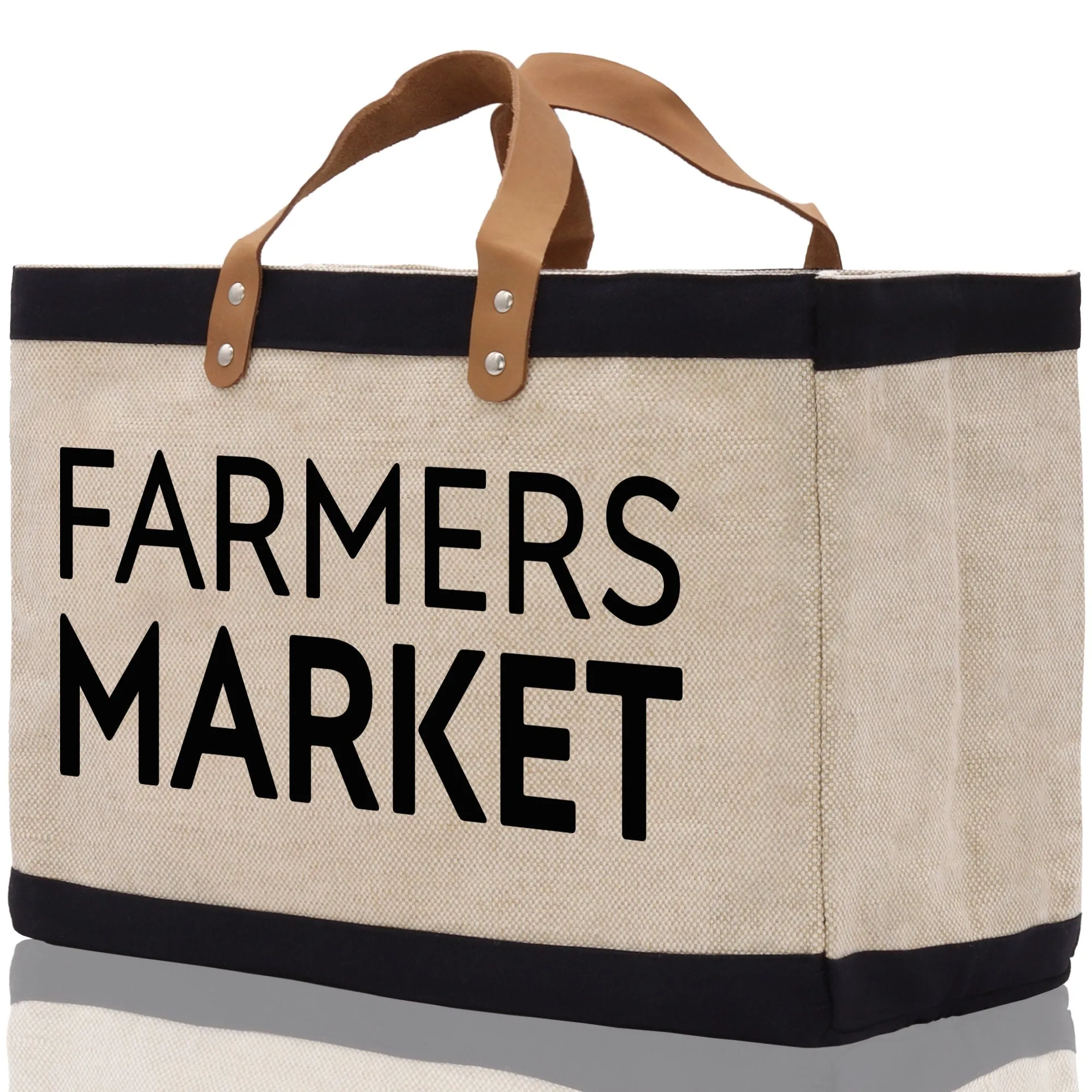 Farmers Market Jute Canvas Tote Funny Farmer Market Bag Quote Jute Bag Shopping Bag Burlap Bag Farmhouse Bag Grocery Bag