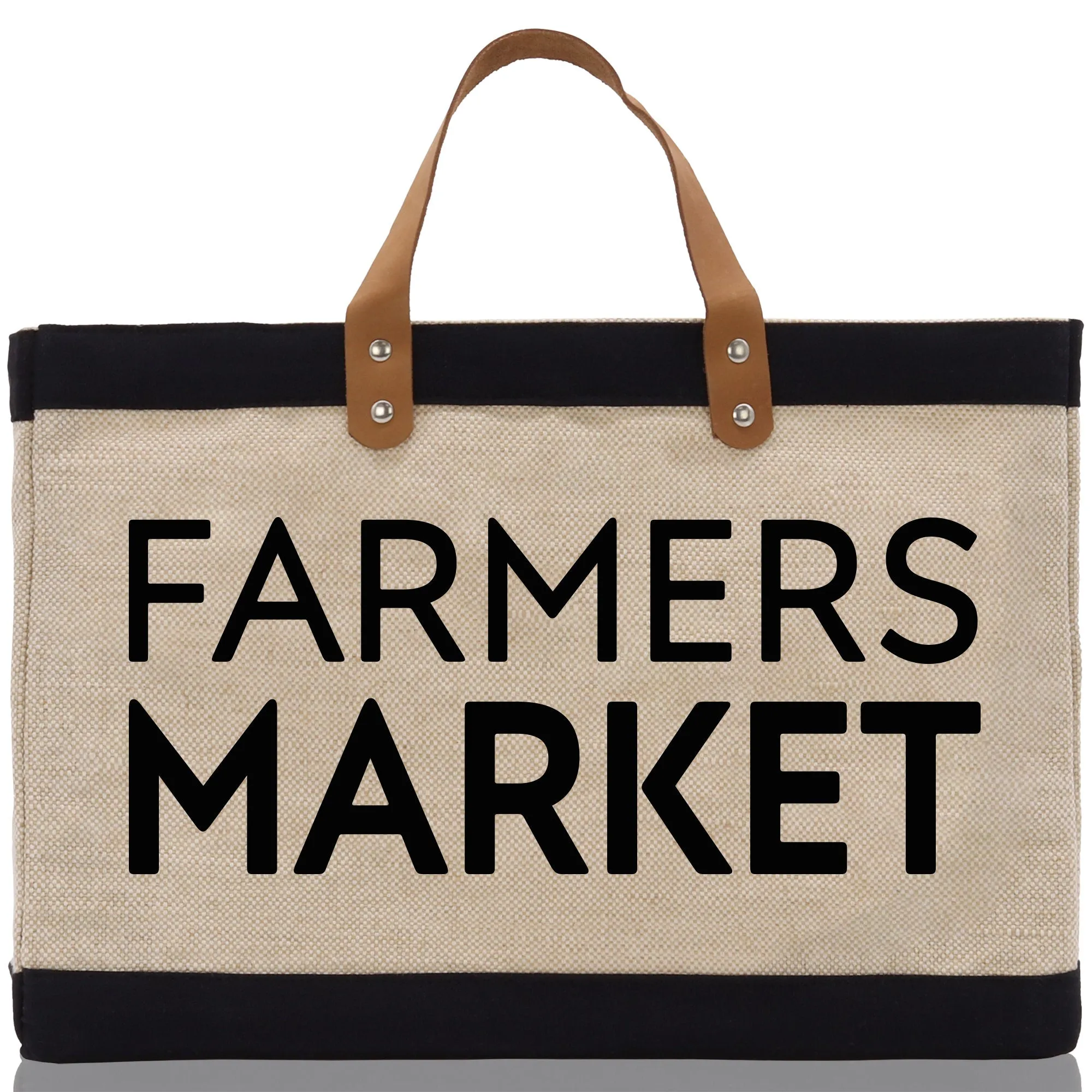 Farmers Market Jute Canvas Tote Funny Farmer Market Bag Quote Jute Bag Shopping Bag Burlap Bag Farmhouse Bag Grocery Bag