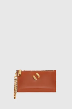 Infinity Wristlet Bag In Cognac