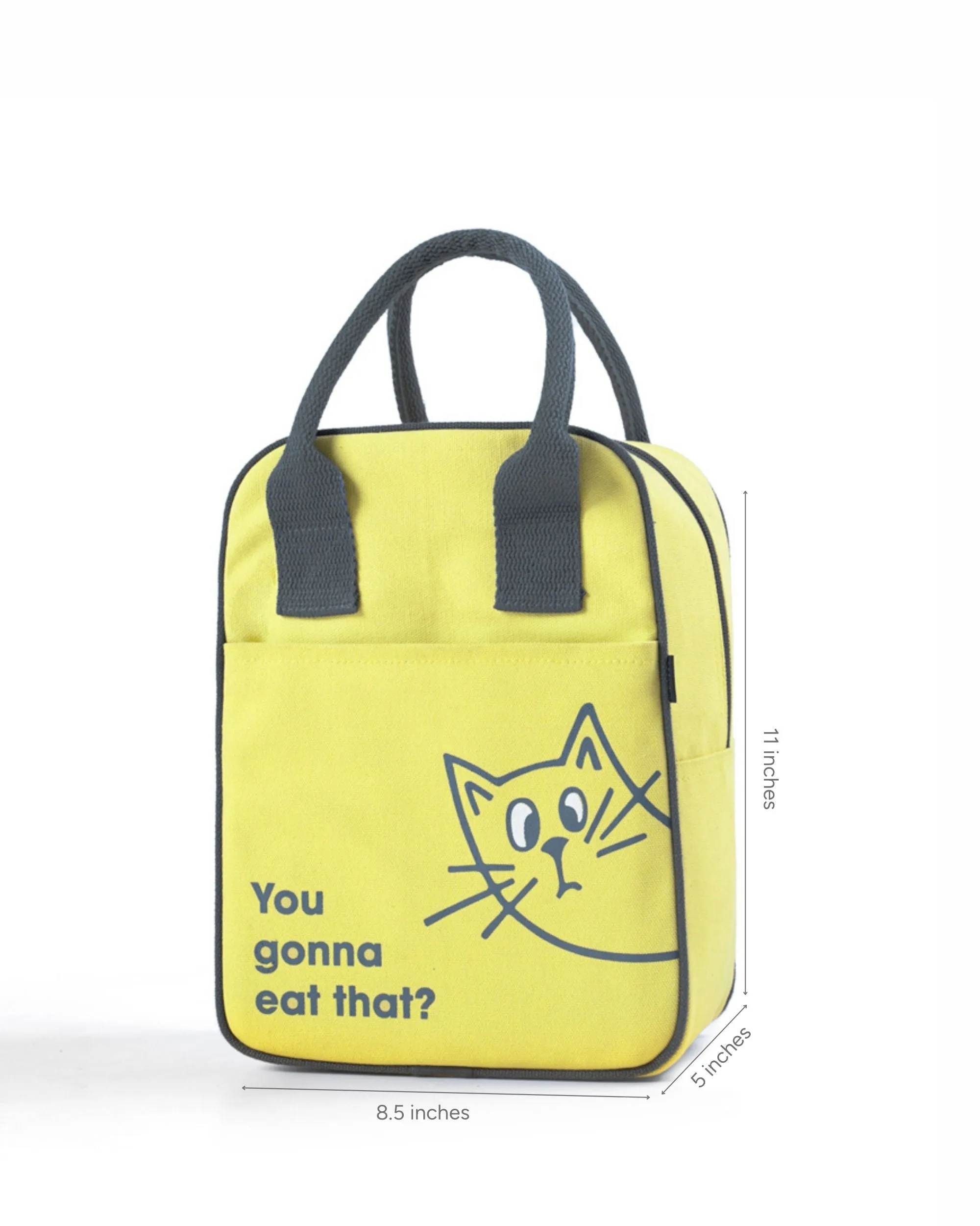 Insulated Lunch Bag - Curious Cat
