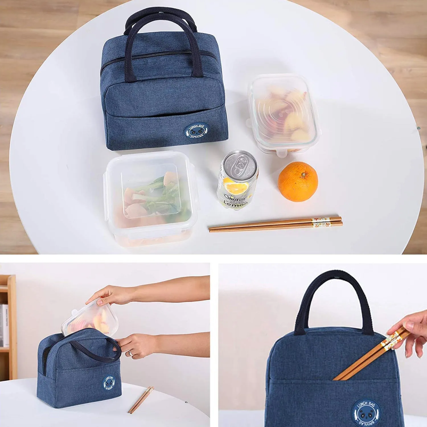 Insulated Lunch Bags for Travel Box / Tiffin / Storage Bag (1 Pc)
