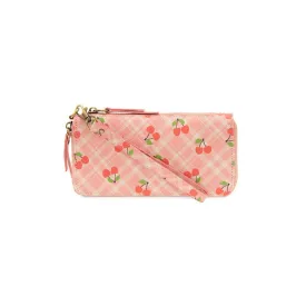 JOY SUSAN CHLOE PRINTED WALLET CHERRIES