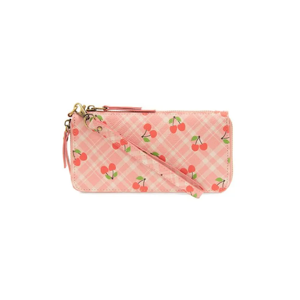 JOY SUSAN CHLOE PRINTED WALLET CHERRIES