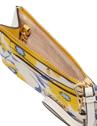 Kate Spade New York Morgan Sunshine Floral Printed Card Case Wristlet