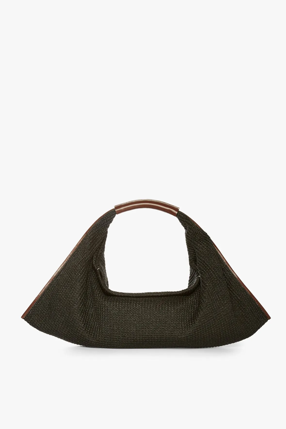 LARGE JETSON RAFFIA TOTE | BLACK MAHOGANY