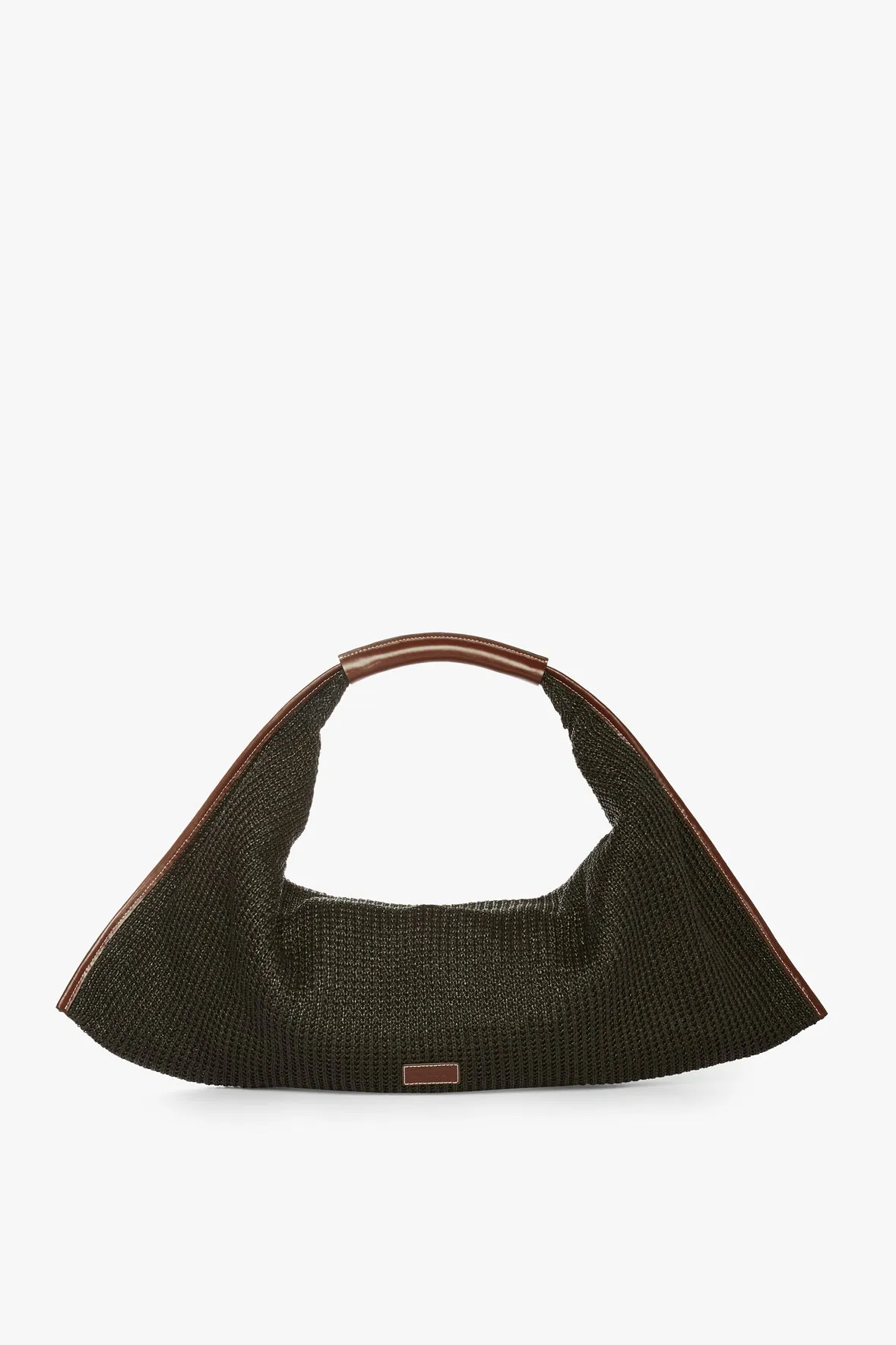 LARGE JETSON RAFFIA TOTE | BLACK MAHOGANY