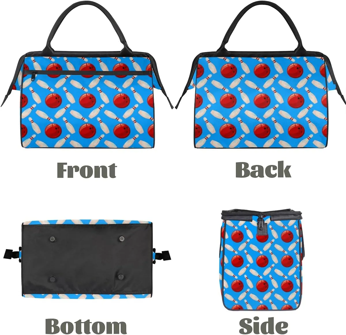 Large Tote Bag for Women with Zipper, Work Gym Tote Nurse Dance Yoga Bag for Sport, Travel