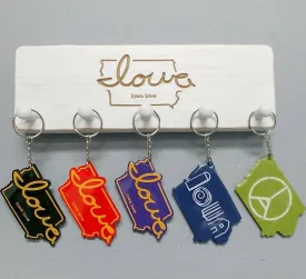 Locally Made "Iowa love" Keychains