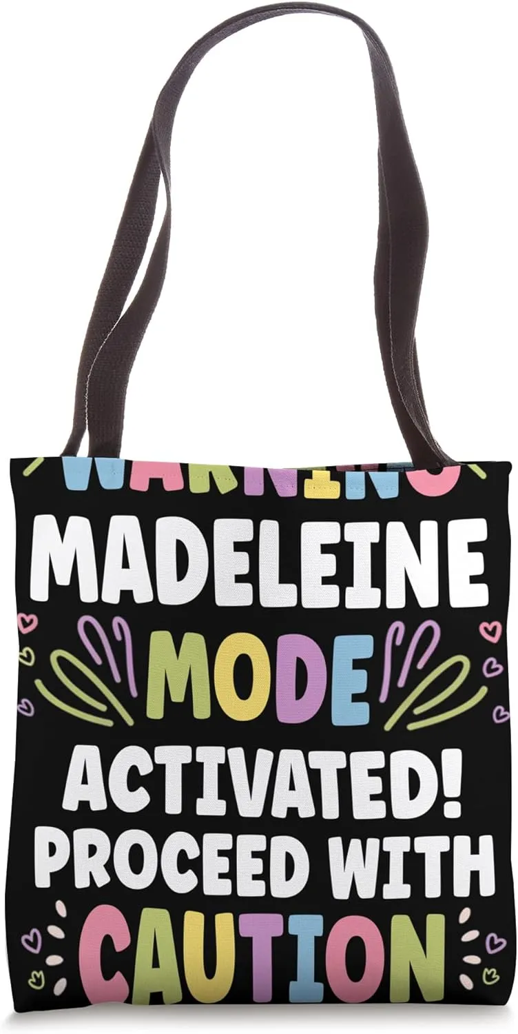 MADELEINE Personalized Name Funny Cute Custom MADELEINE Name Tote Bag