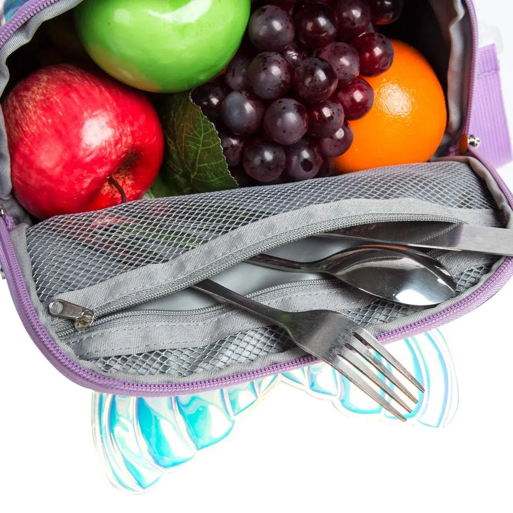 (NET) MOHCO Kids Lunch Bag Insulated Bento Cooler Bag Two compartments Cooler for Boys and Girls with Adjustable Strap Travel Lunch Tote / 11802