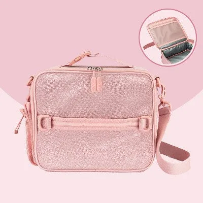 New - Bentgo Kids' Lunch Bag - Petal Pink Glitter