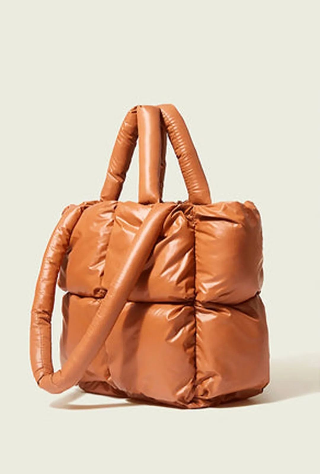 PAM - QUILTED PUFFY TOTE BAG