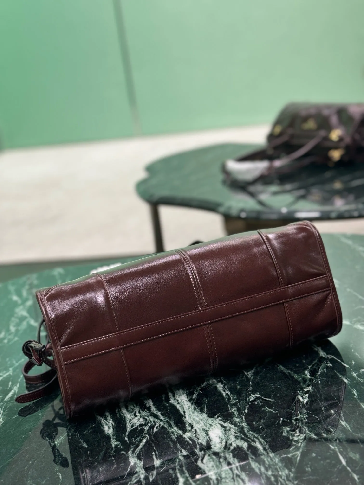 PD320 Cocoa Medium/Large Leather Handbag / HIGHEST QUALITY VERSION